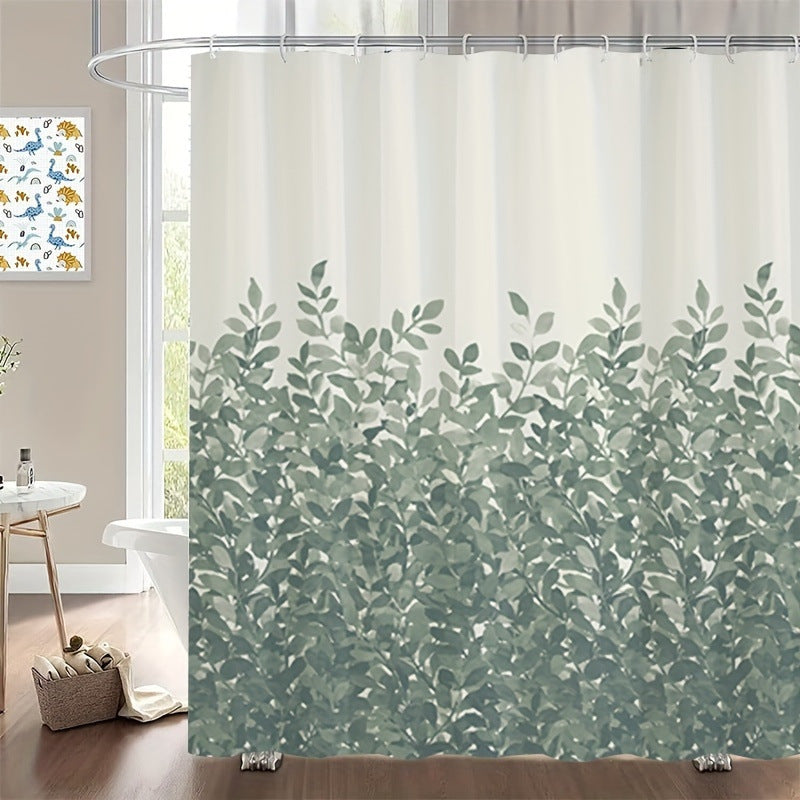 Artistic Floral Shower Curtain LoungeYard — product view 2