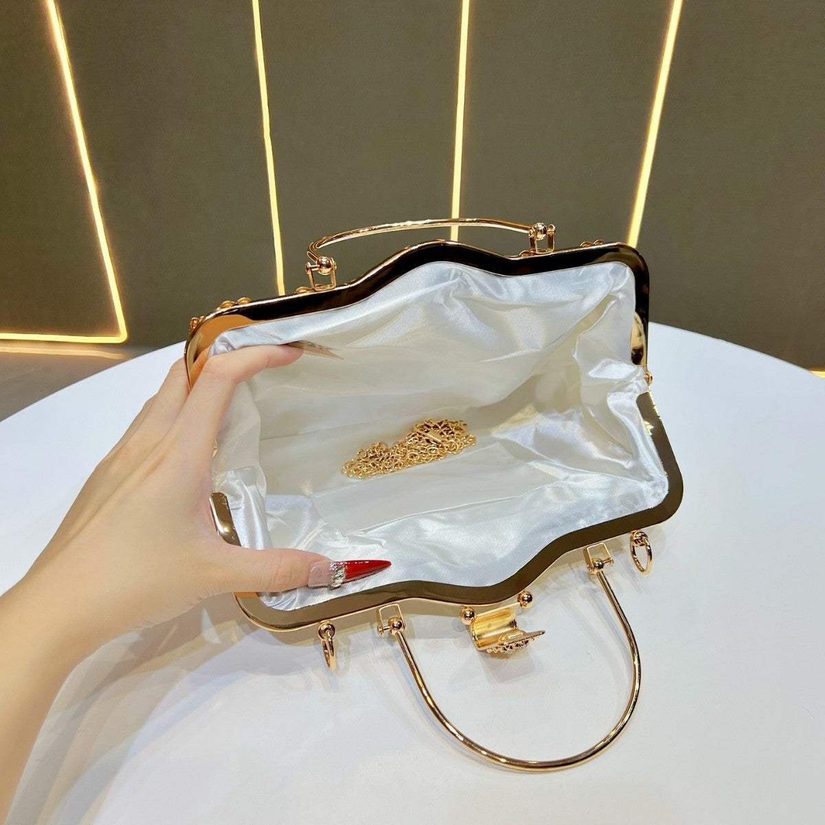 Ornamented Vintage-Inspired Evening Bag — product view 3