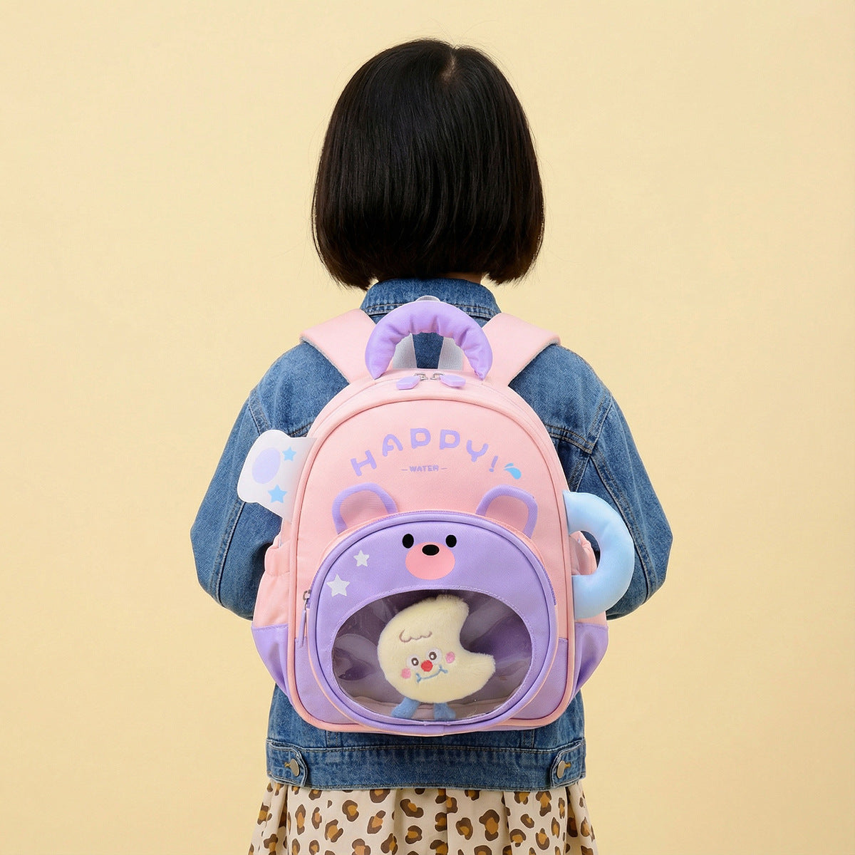 Cute Bear-Themed Backpack LoungeYard — product view 3