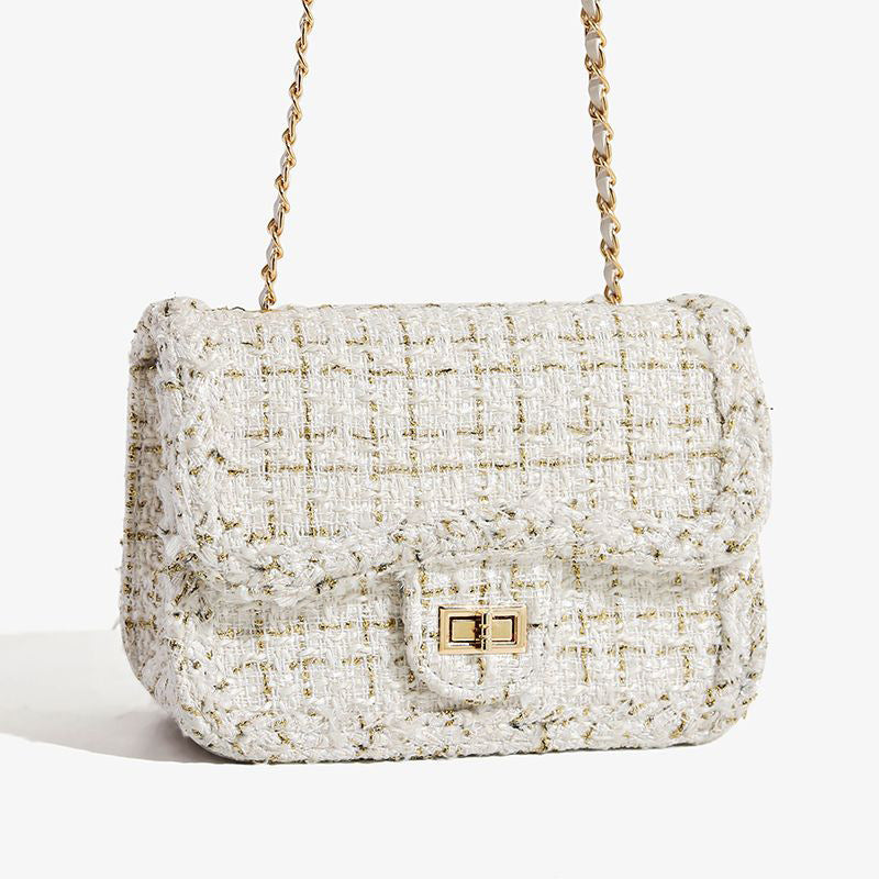 Textured Chain Strap Shoulder Bag LoungeYard — product view 6