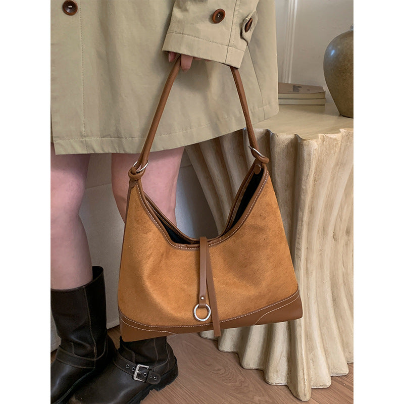 Suede Hobo Bag — product view 7