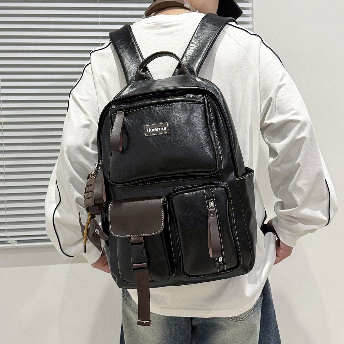 Multi-Compartment Functional Backpack LoungeYard — product view 3