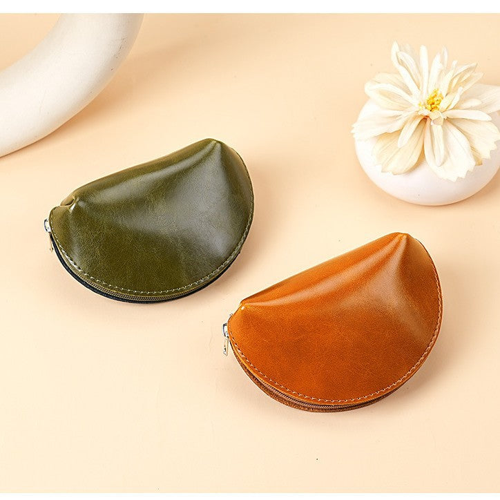 Premium Leather Zippered Coin Pouch — product view 7