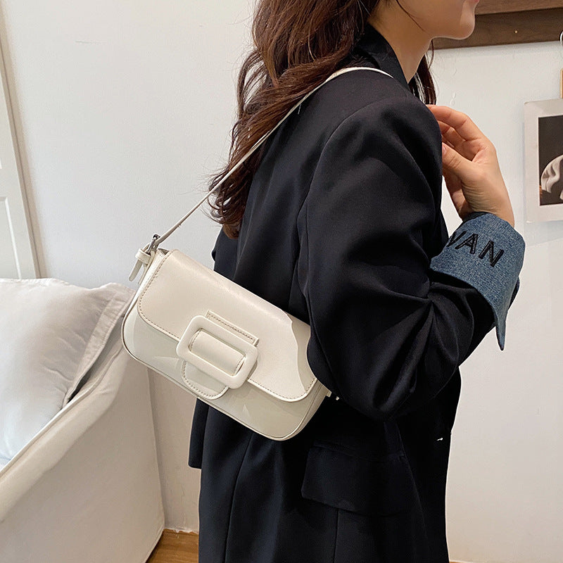 Structured Leather Crossbody Bag LoungeYard — product view 3