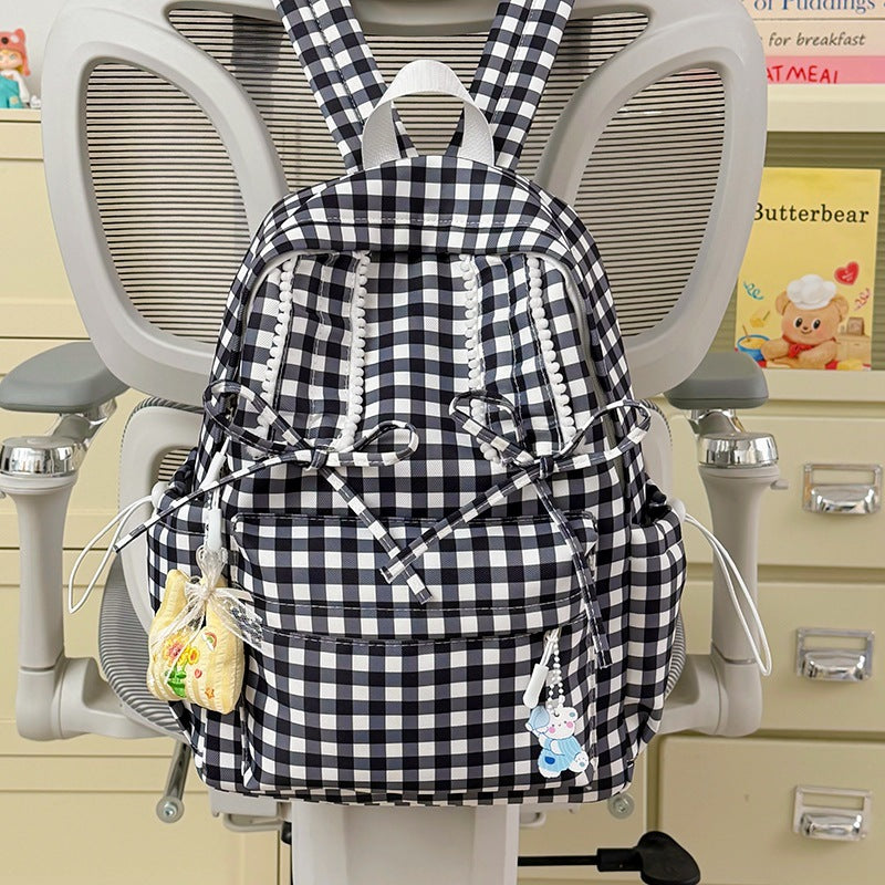 Playful Bunny-Ear Patterned Backpack LoungeYard — product view 7