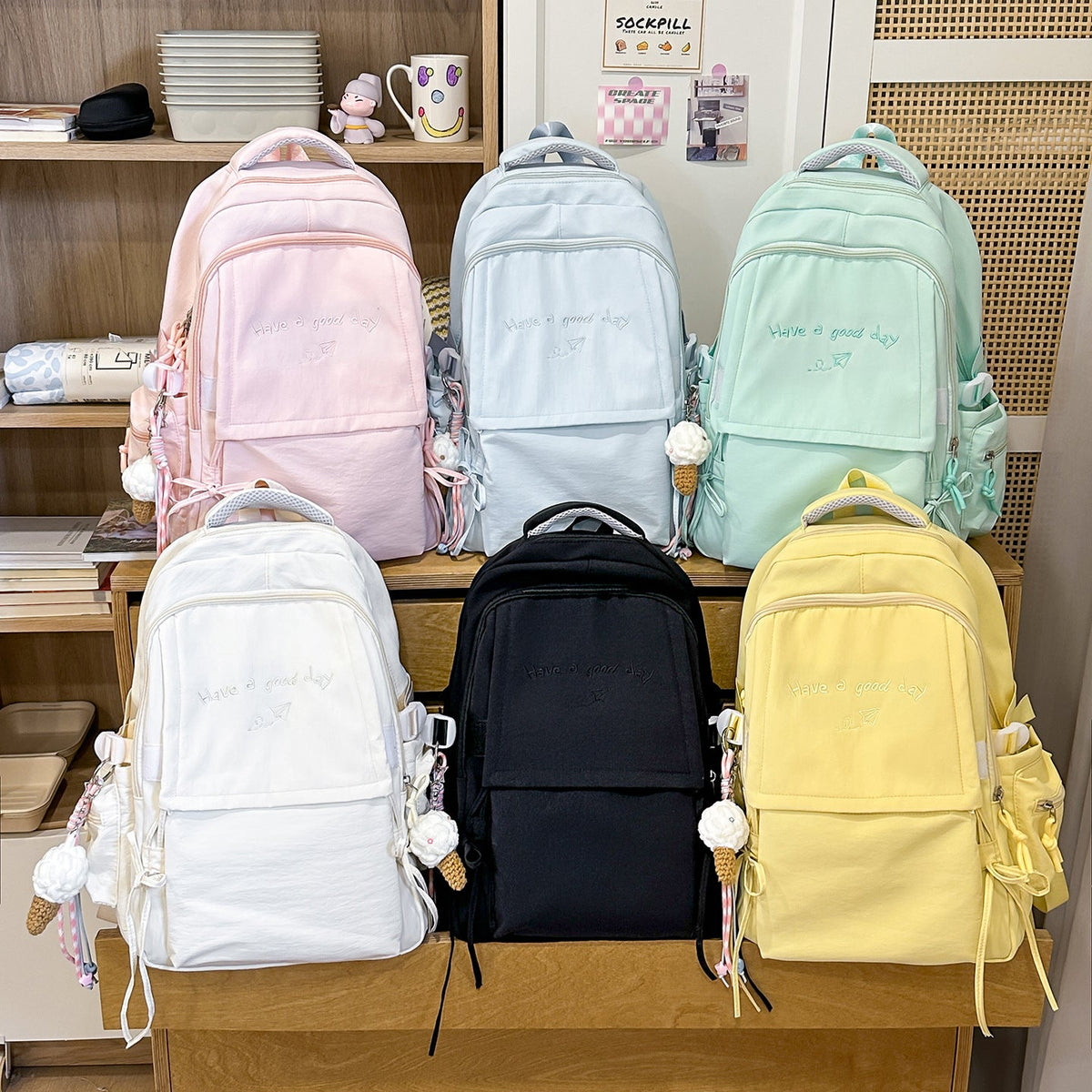 Creative Multi-Pocket Backpack LoungeYard — product view 4