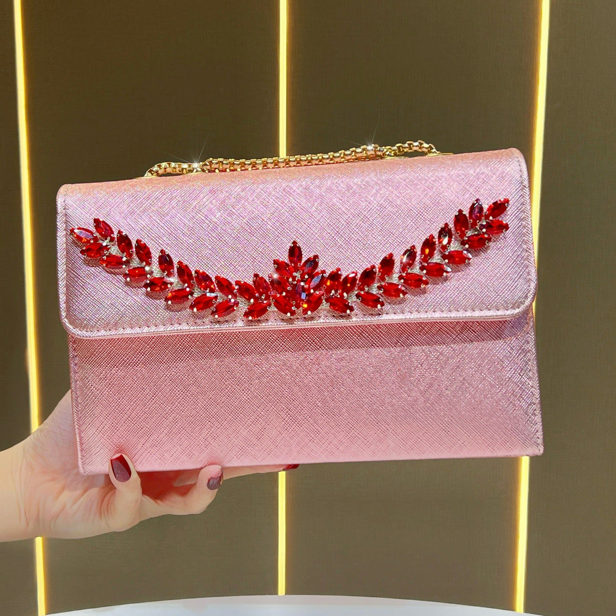 Crystal-Embellished Evening Bag — product view 5