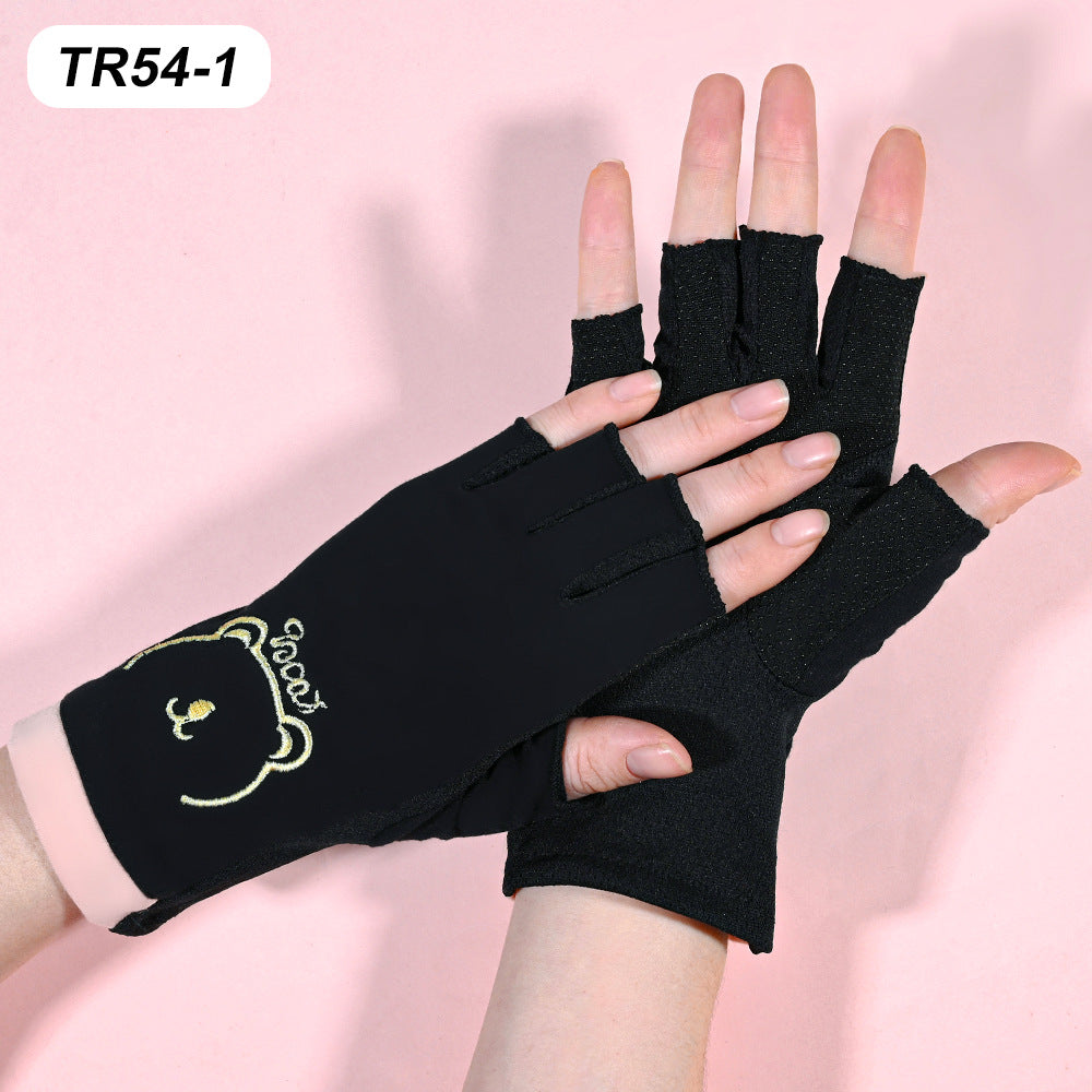 Breathable Fingerless Workout Gloves — product view 2