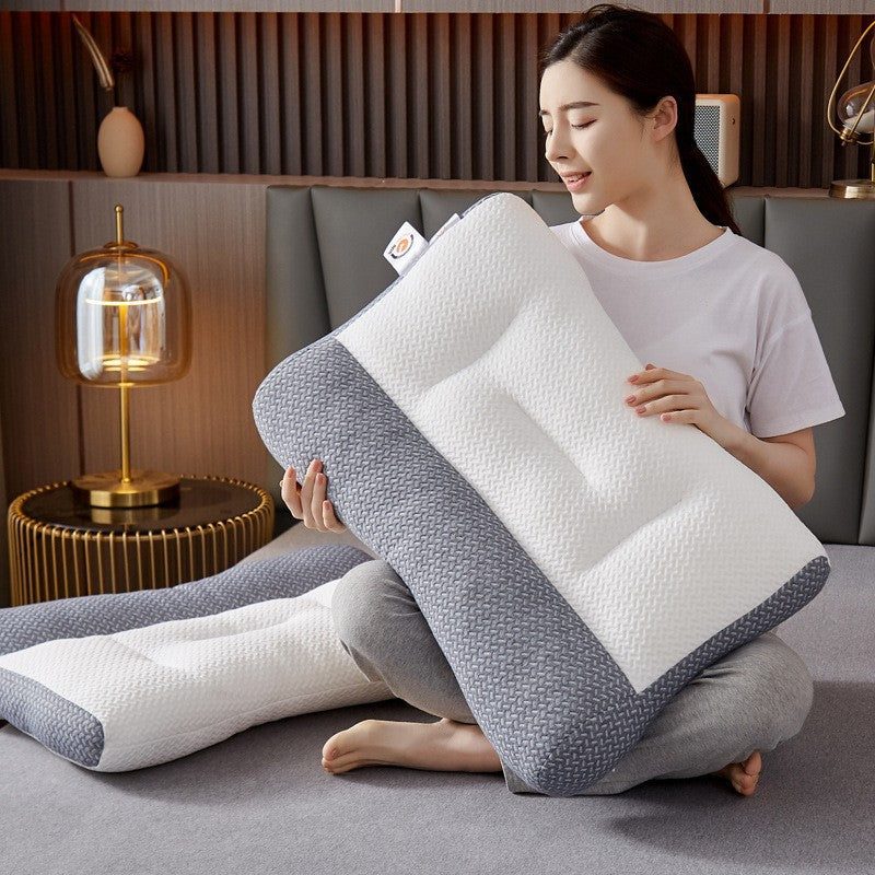 Ergonomic Memory Foam Contour Pillow with Cooling Zoned Cover LoungeYard — product view 3