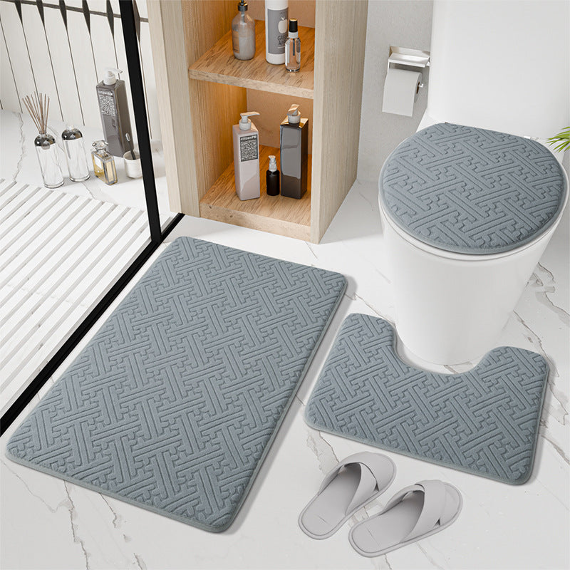 Non-Slip Bathroom Rug Set Bowlift — product view 3