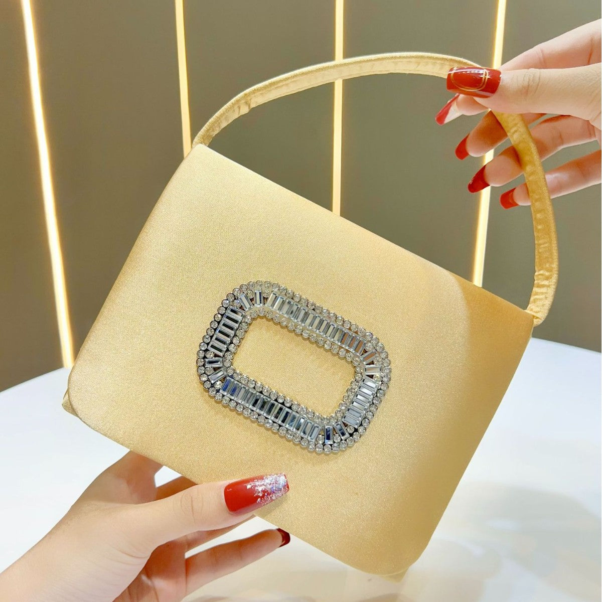 Stylish Satin Evening Handbag — product view 7