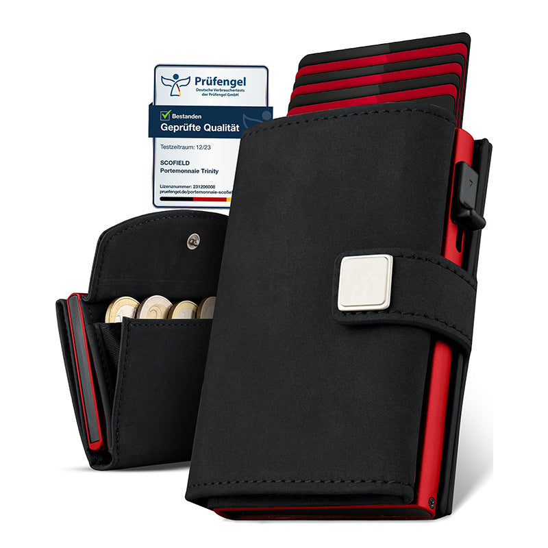 RFID-Blocking Leather Wallet LoungeYard — product view 1