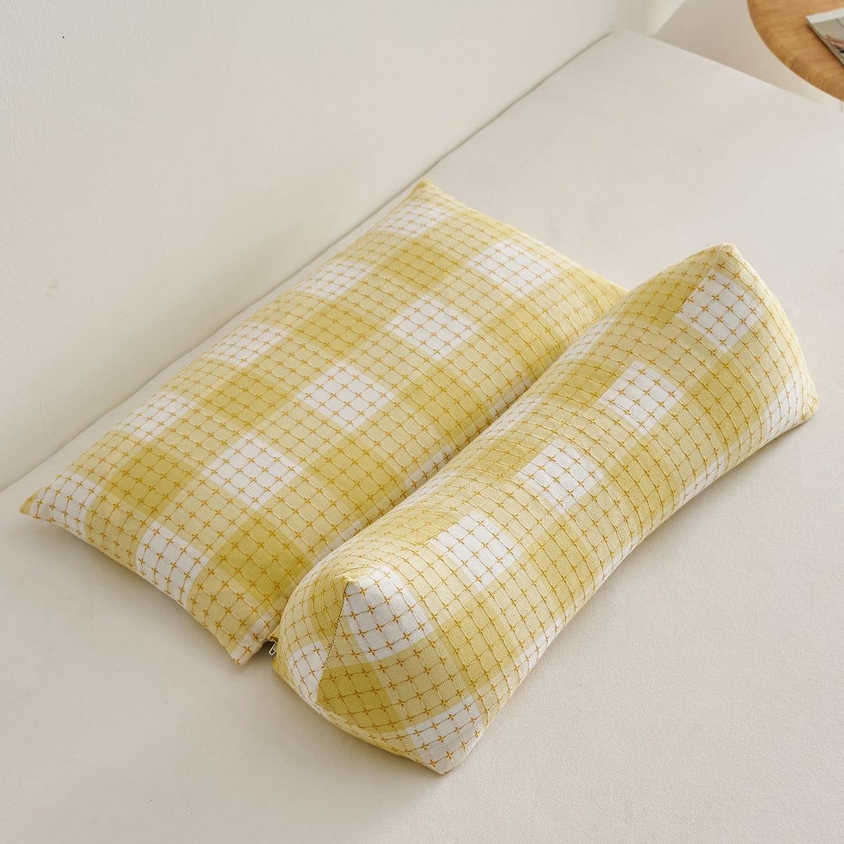 Ergonomic Pillow Set with Creative Grid Design LoungeYard — product view 7