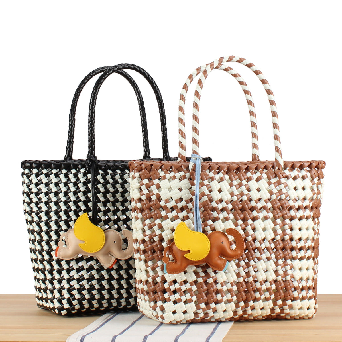 Creative Tote Bag with Playful Elephant Jewelry LoungeYard — product view 1
