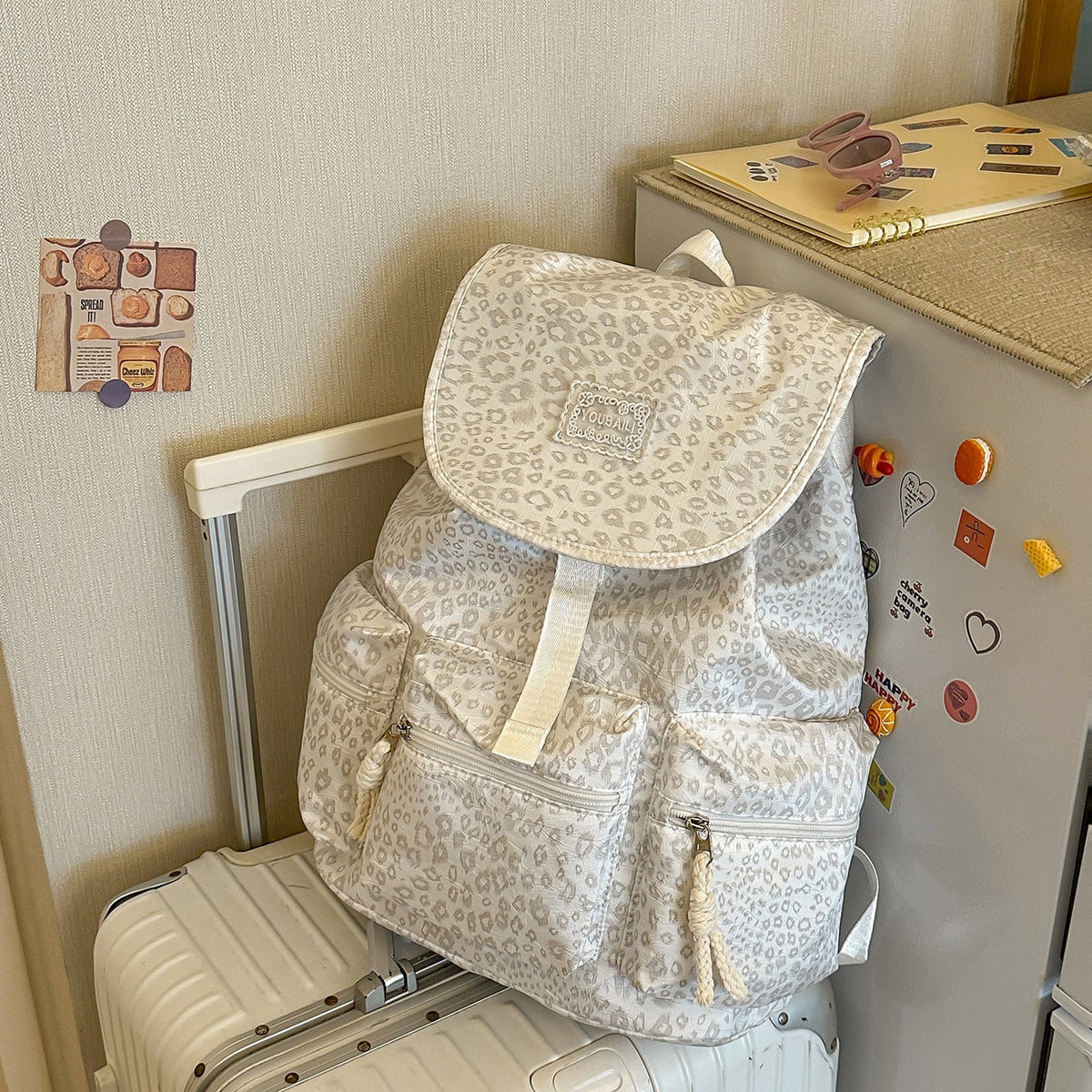 Practical Casual Patterned Backpack LoungeYard — product view 7