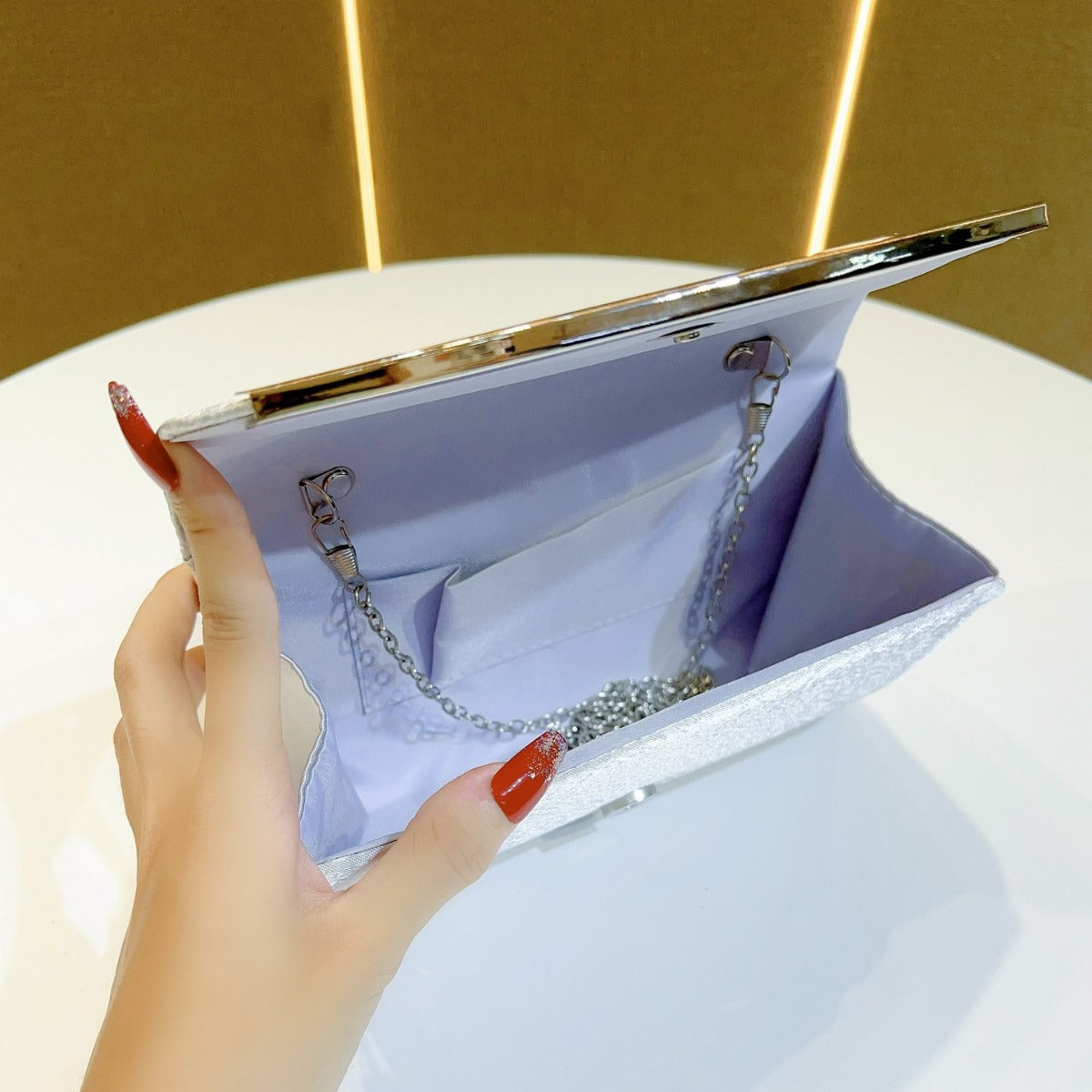 Elegant Pleated Evening Clutch — product view 3