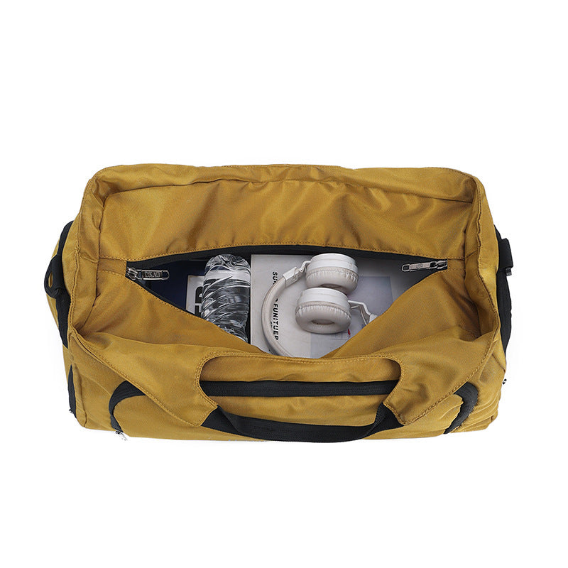 Sporty Duffel Bag with Expandable Compartments and Practical Carrying System LoungeYard — product view 2