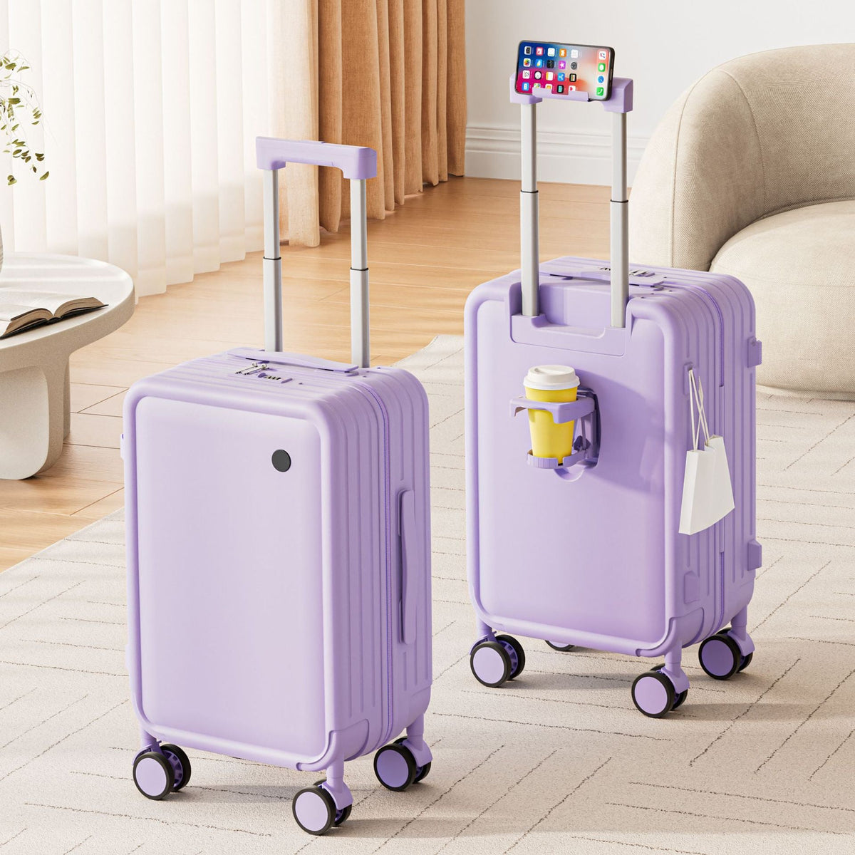 Compact Hard Shell Travel Trolley — product view 1