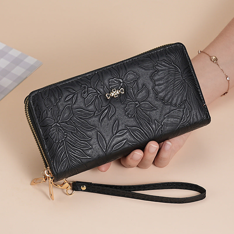 Embossed Leather Wristlet Wallet — product view 2