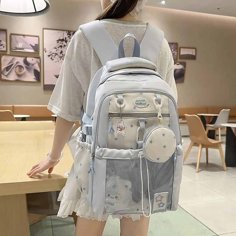 Functional Star-Embellished Backpack LoungeYard — product view 1