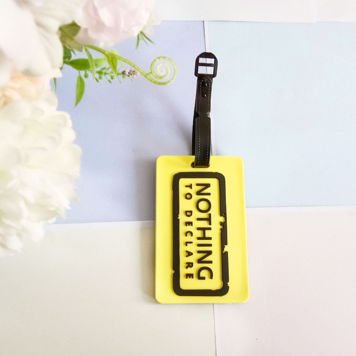 Unisex Luggage Tag with Airplane Design LoungeYard — product view 6