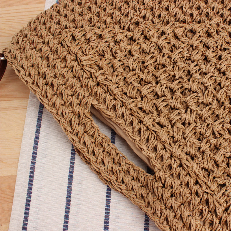 Beach bag with handwoven design LoungeYard — product view 2