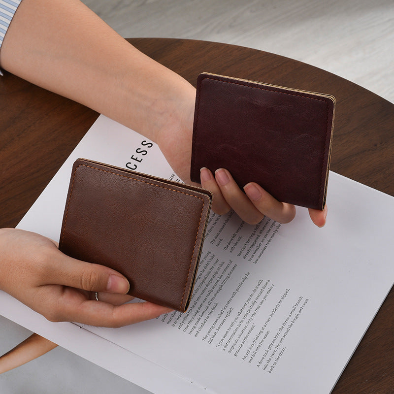 Compact Leather Travel Wallet LoungeYard — product view 2