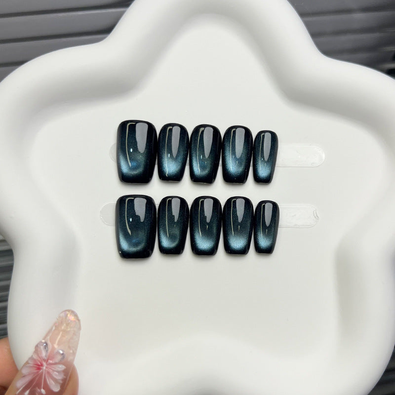 Glossy Marble Effect Press-On Nails — product view 6