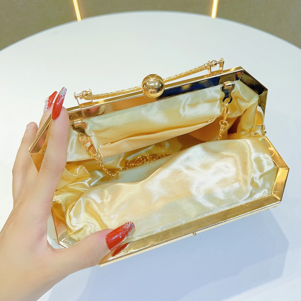 Luxurious Satin Evening Handbag — product view 3