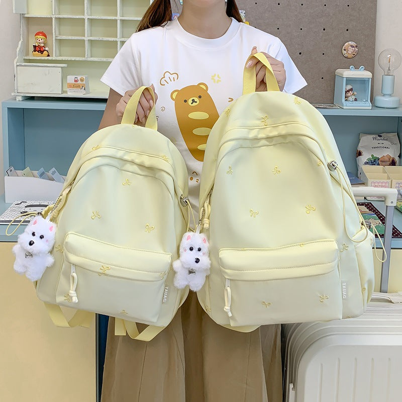 Floral Embroidered Daily Backpack LoungeYard — product view 3