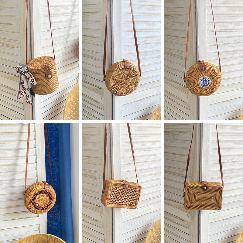Women Handmade Basket Bag LoungeYard — product view 1