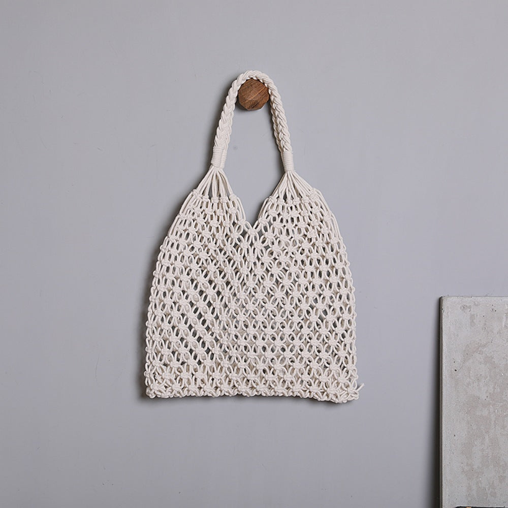 Handcrafted net shopping bag LoungeYard — product view 1