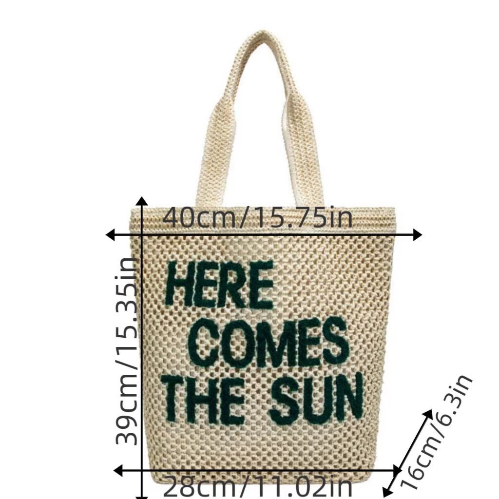 Tote bag with creative lettering LoungeYard — product view 2