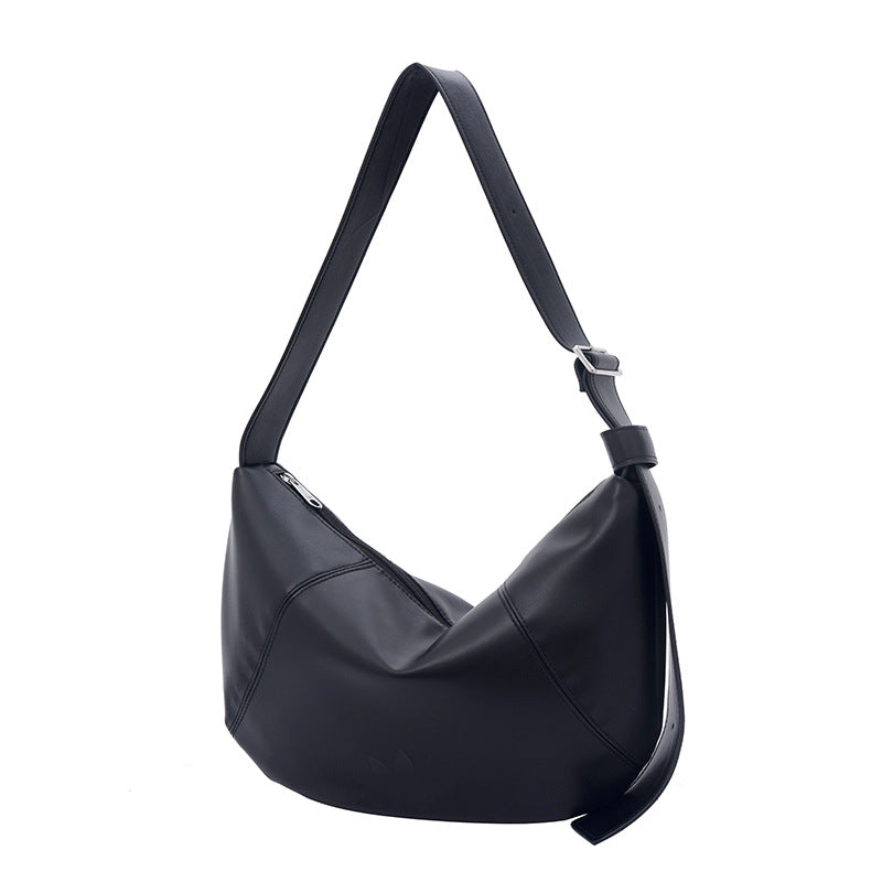 Fashionable shoulder bag with adjustable shoulder strap and sturdy zipper LoungeYard — product view 4
