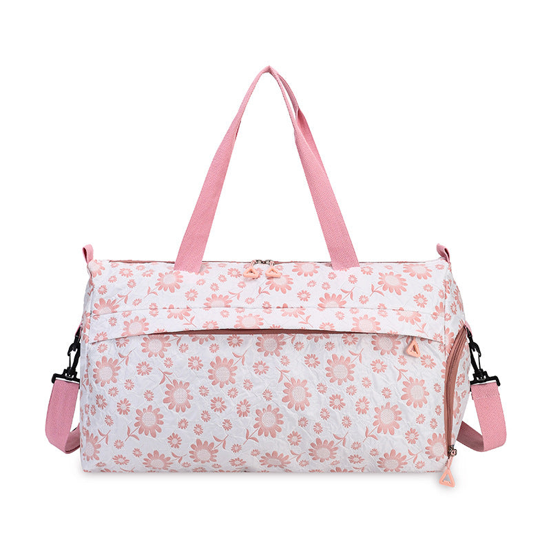 Floral Patterned Travel Duffle Bag LoungeYard — product view 6