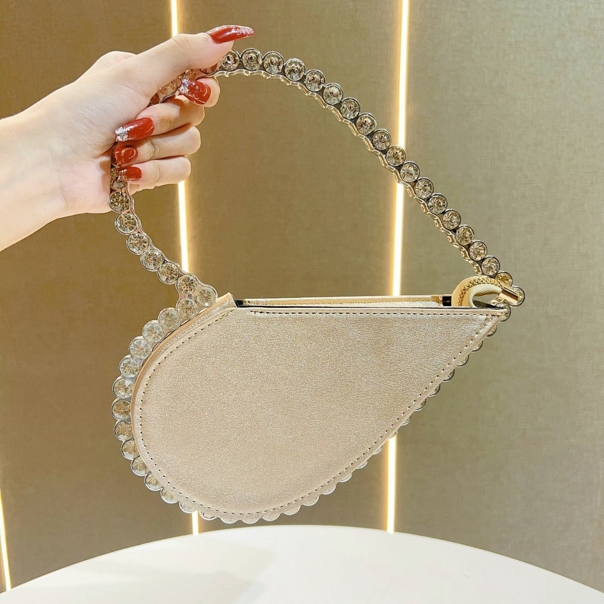 Rhinestone-Accented Evening Handbag — product view 3