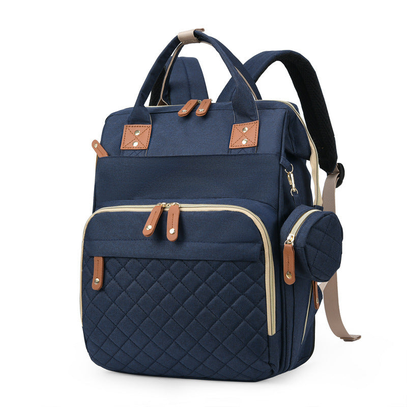 Versatile Multi-Pocket Quilted Backpack LoungeYard — product view 5