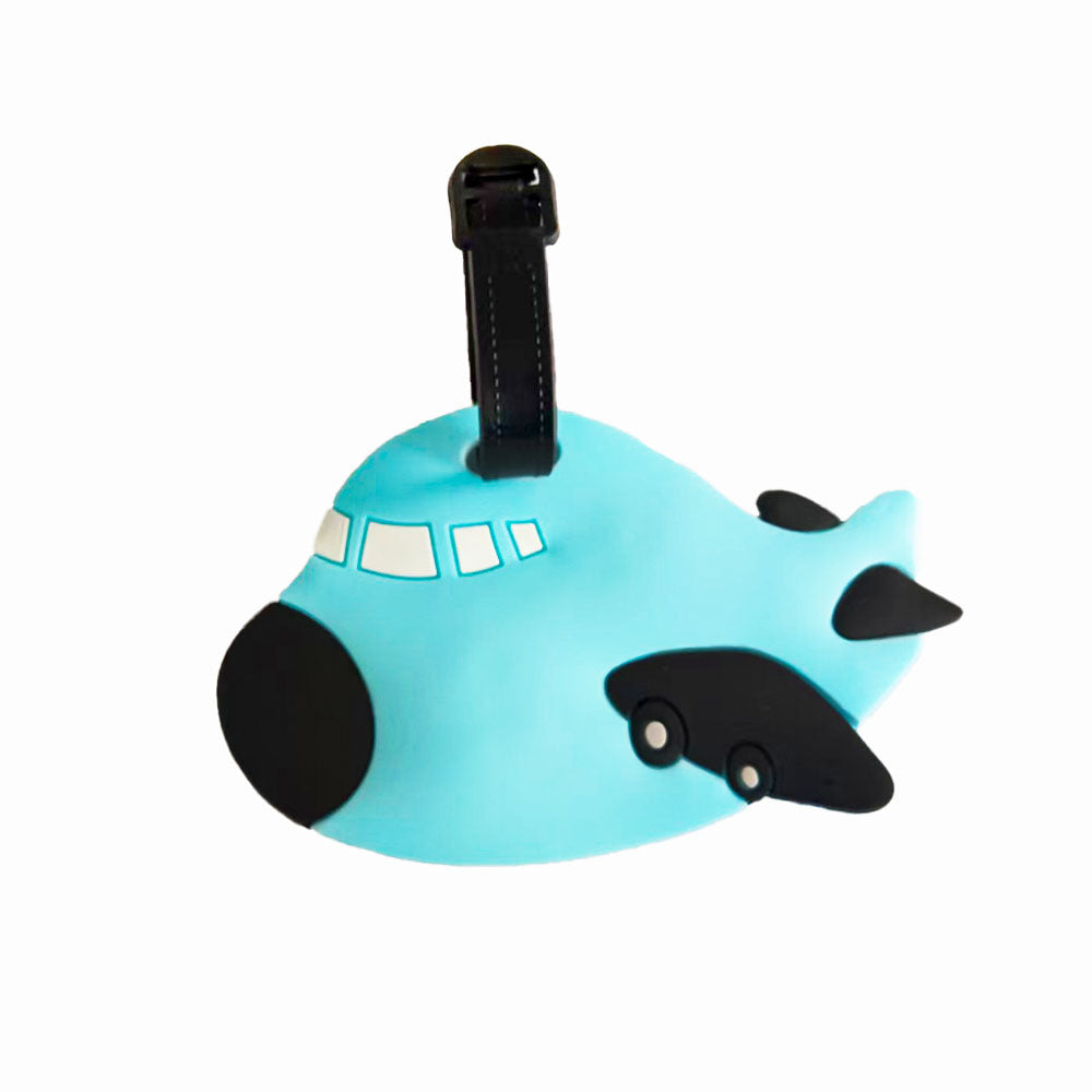 Unisex Airplane-Themed Luggage Tag LoungeYard — product view 2