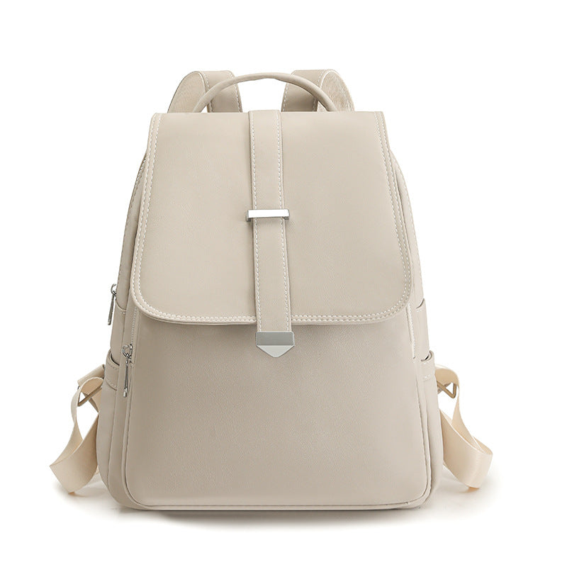 Stylish Faux Leather Backpack LoungeYard — product view 2