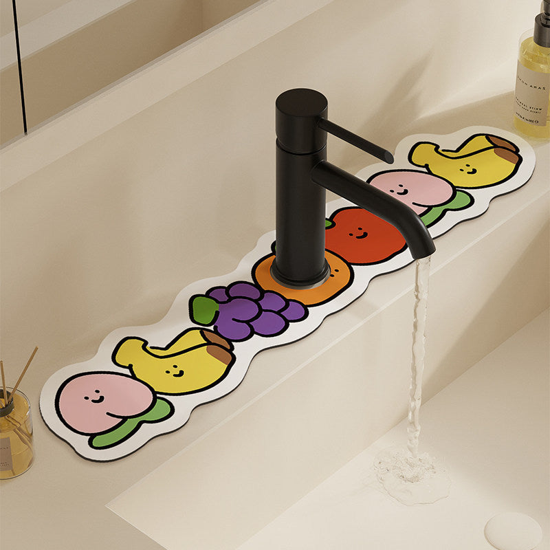 Decorative Absorbent Sink Mat with Cute Bread Cartoon Design — product view 5