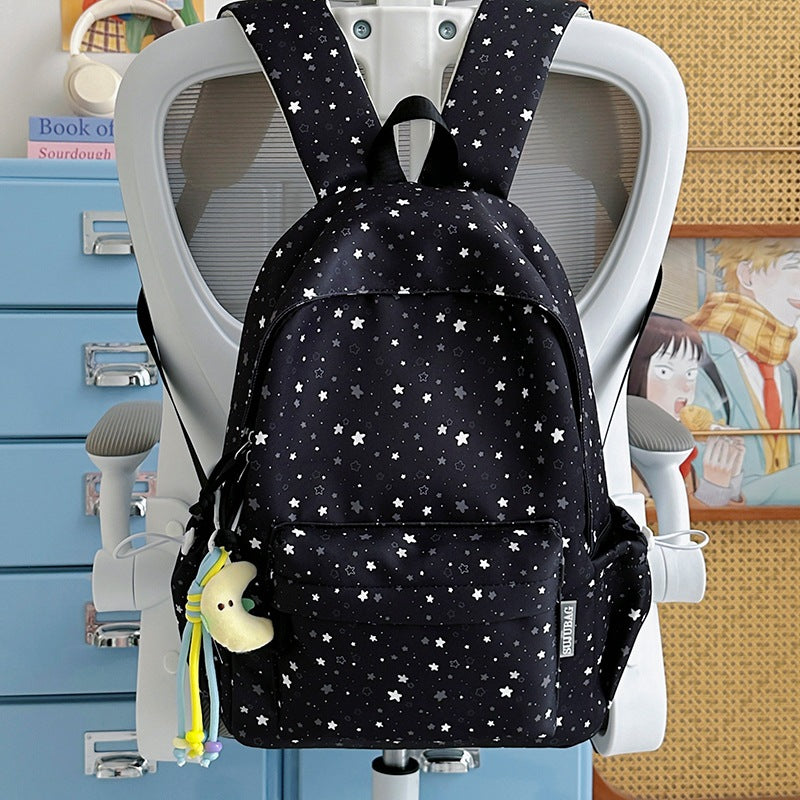 Fun Star-Patterned Backpack LoungeYard — product view 6