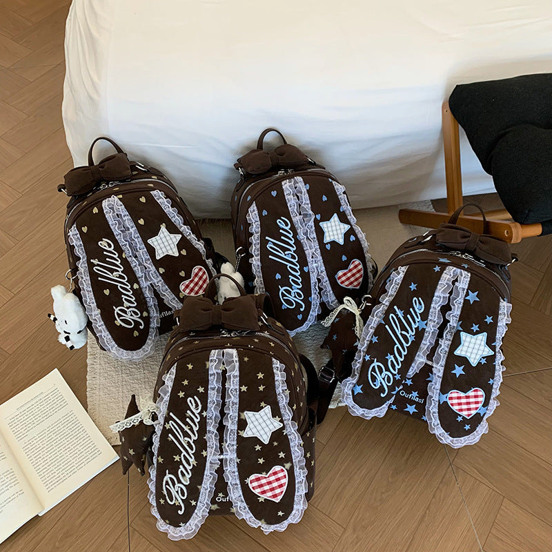 Decorative Bunny-Ear Mini Backpack LoungeYard — product view 4
