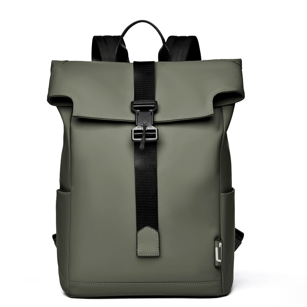 Modern Waterproof Roll-Top Backpack LoungeYard — product view 1