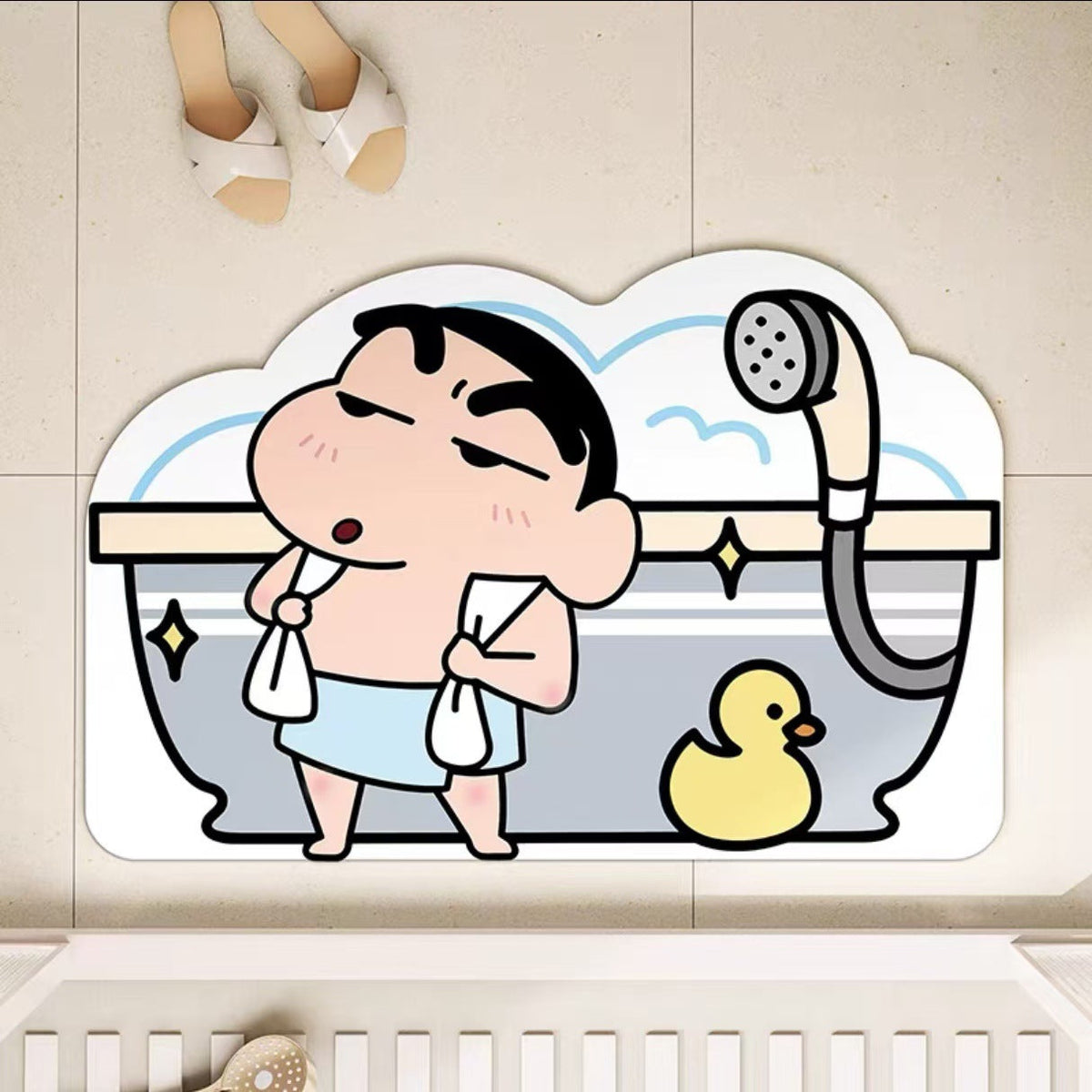 Fun Character-Themed Bath Mat — product view 1