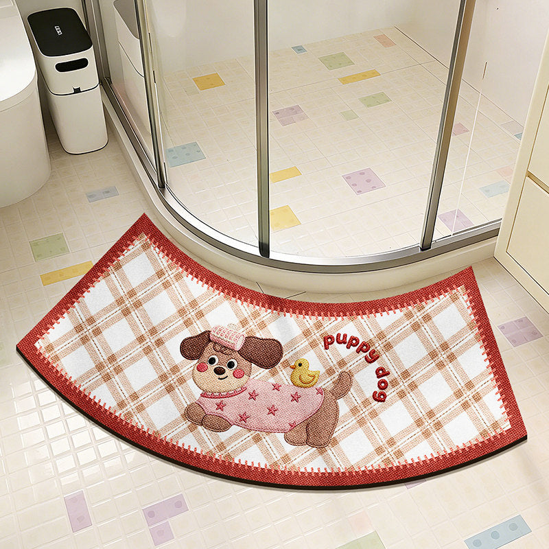 Cute Cat-Themed Decorative Bath Mat — product view 3