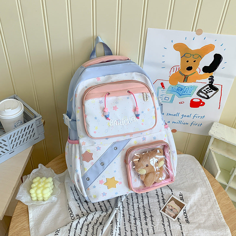 Cute Star-Themed School Backpack — product view 1