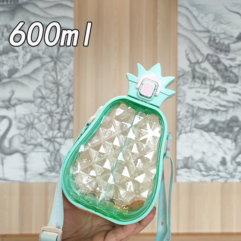 Women's Water Bottle in Pineapple Design LoungeYard — product view 4
