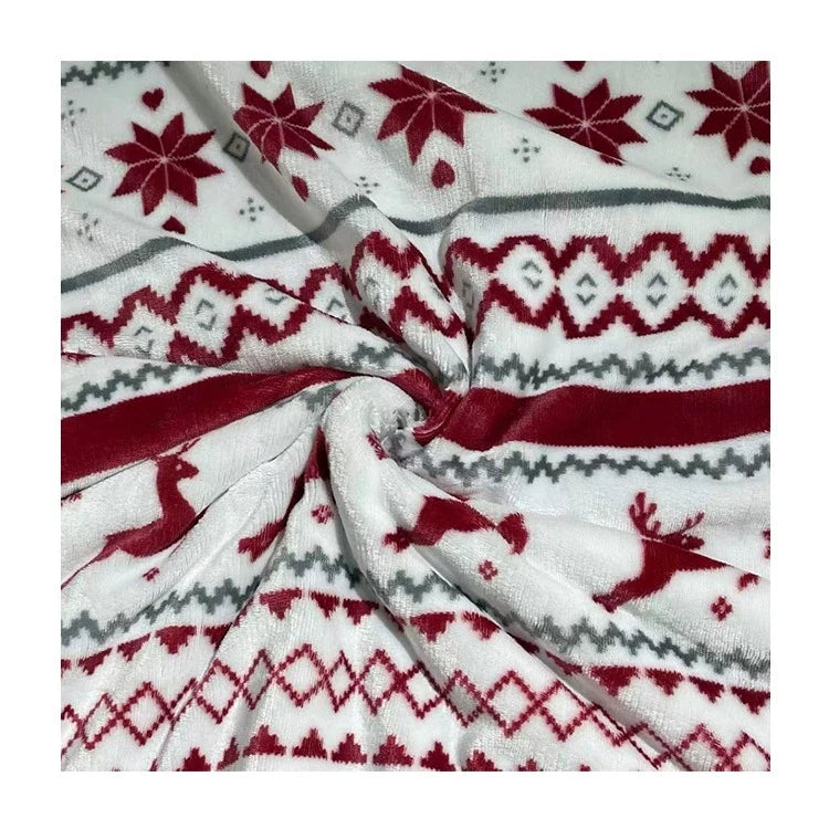 Christmas Double Layer Sherpa Flannel Blanket — product view 5