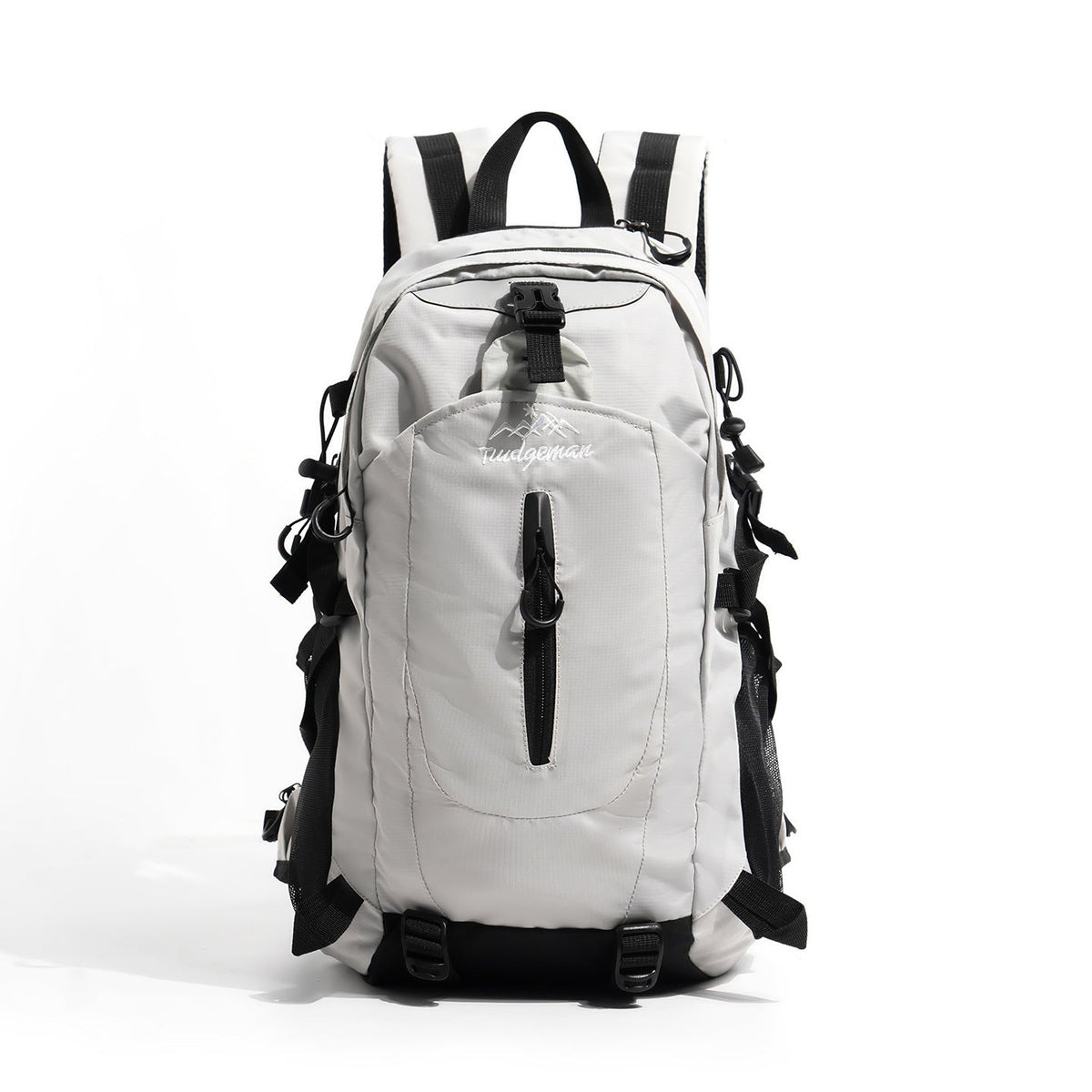 Unisex nan lightweight outdoor backpack with ergonomic back cushion, hydration bladder compartment and multifunctional external pockets LoungeYard — product view 6