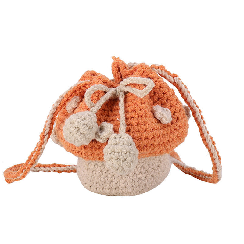 Cute Crochet Acorn-Themed Mini Backpack — product view 2